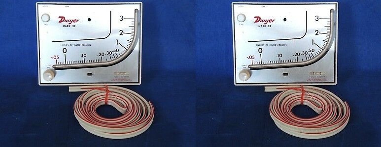 Mark Ii Model 41-600pa Dwyer Manometer 20-0-600 Pa Accuracy: +-3% Fs %
