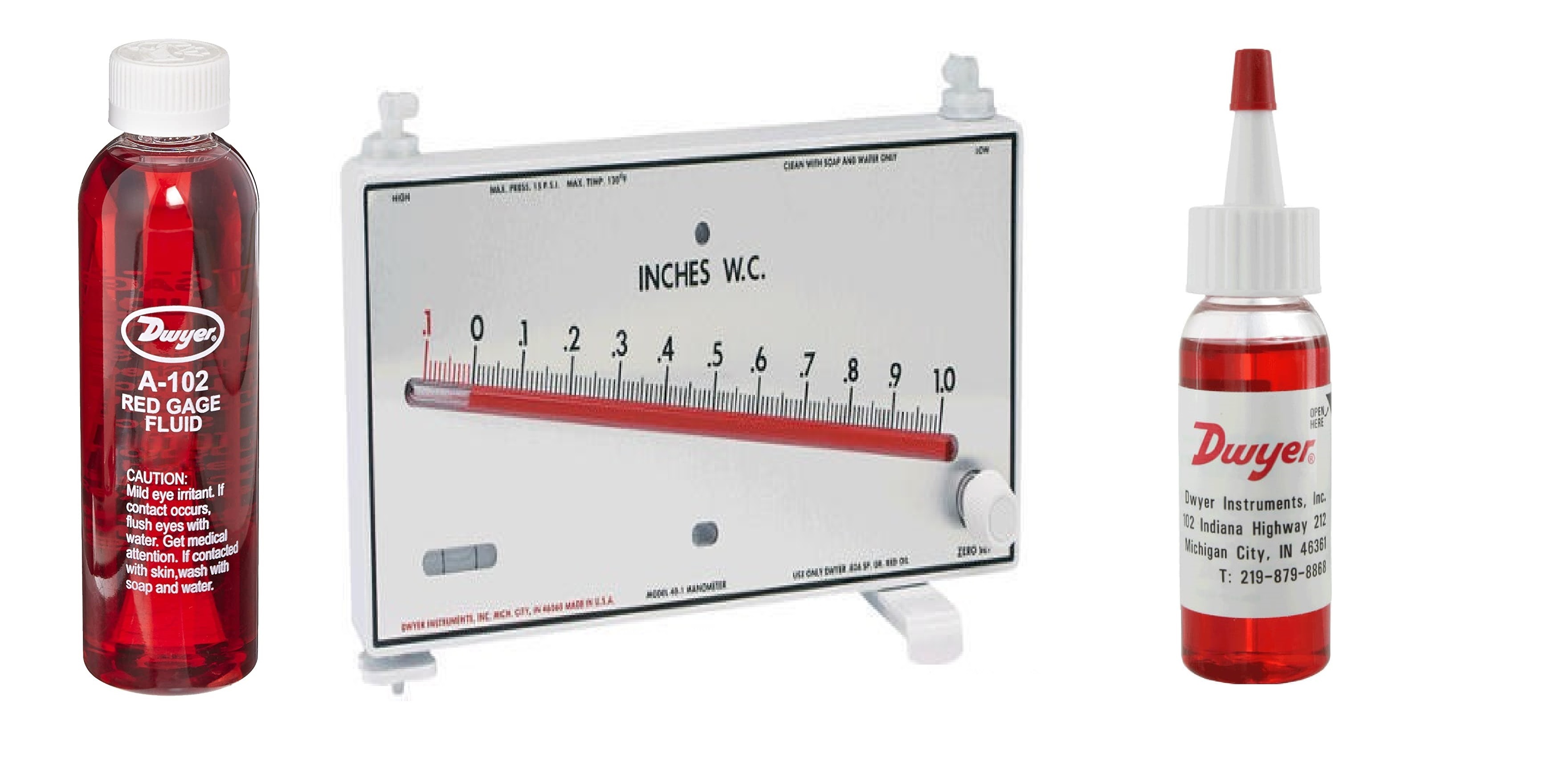 Mark Ii Model 41-60mm Dwyer Manometer 0-60 Mm Accuracy: +-3% Fs %