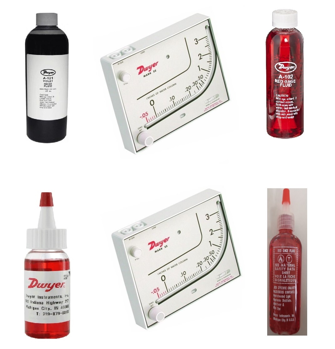 Mark Ii Mm-180 Dwyer Manometer 0-180 Mm W.c Accuracy: +-3% Fs %