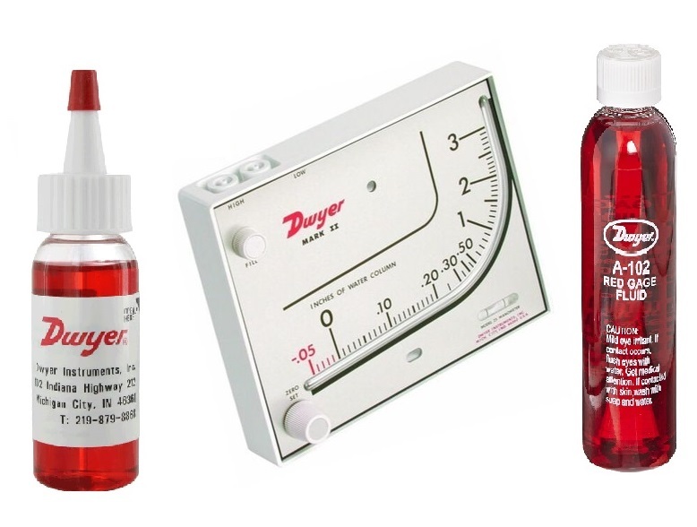 Mark Ii Mm-180 Dwyer Manometer 0-180 Mm W.c Accuracy: +-3% Fs %