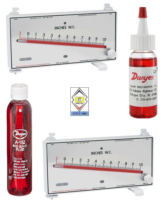 Mark Ii Mm-80 Dwyer Manometer 0-80 Mm W.c Accuracy: 3% %
