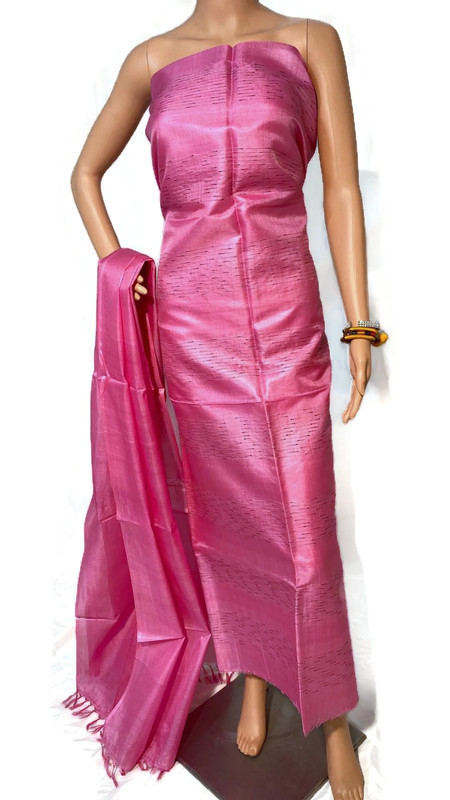 Tussar Kosa Silk Plain Long Dupatta