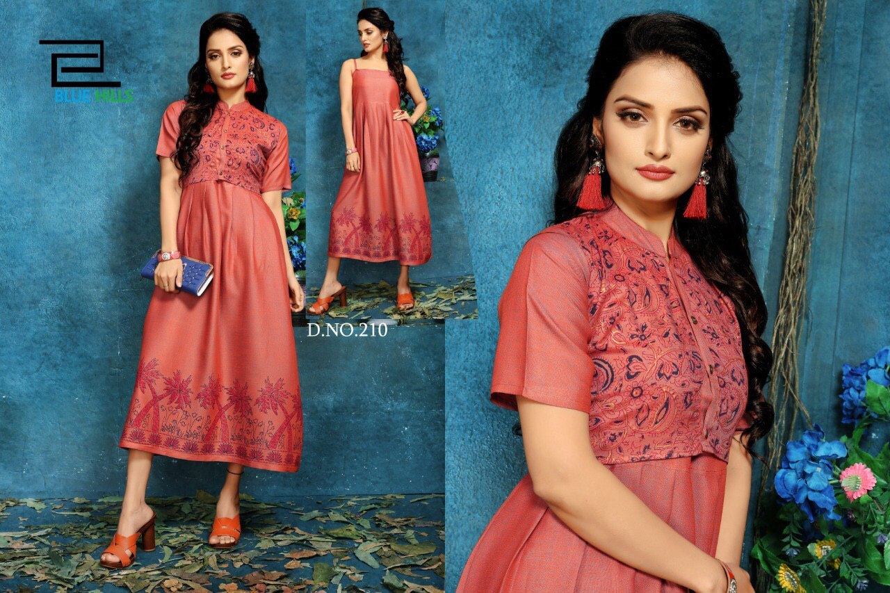 Printed Long Kurti Bust Size: 40 Centimeter (Cm)