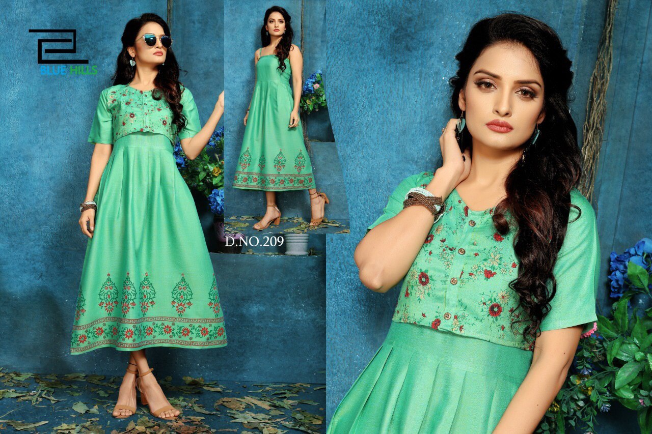 Printed Long Kurti Bust Size: 40 Centimeter (Cm)