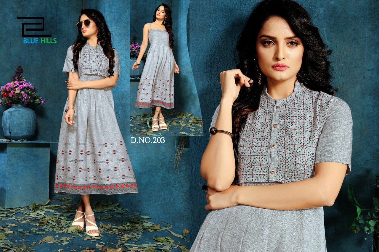 Printed Long Kurti Bust Size: 40 Centimeter (Cm)