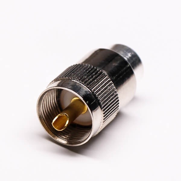 Uhf Female Connector For Cable Vertical And Solder Type With Straight