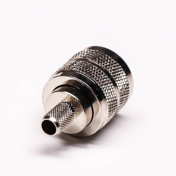 Uhf Female Connector Crimp Type Straight With Knurl For Cable