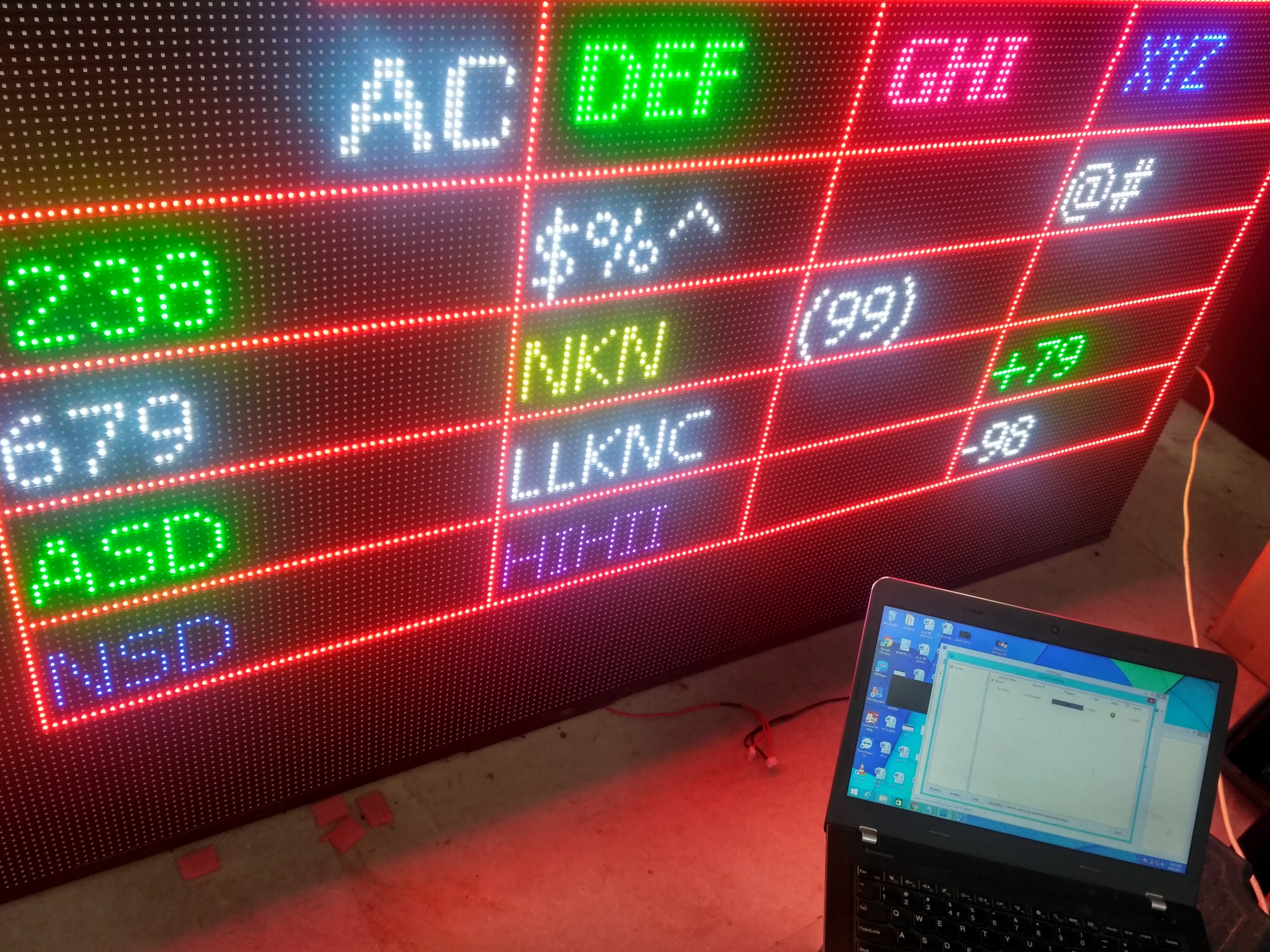 Led Departure Boards Application: Advertisements