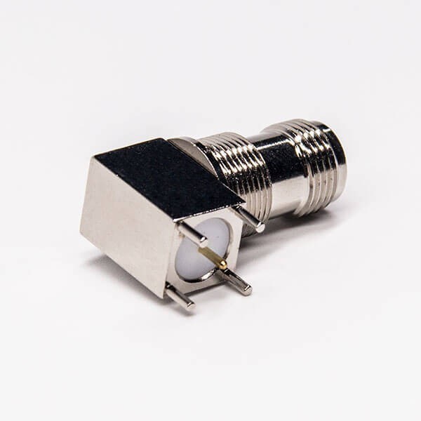 Tnc Connector Pcb Mount Right Angled Bulkhead Female