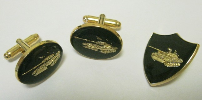 Any Pantone Shade Army Cufflinks
