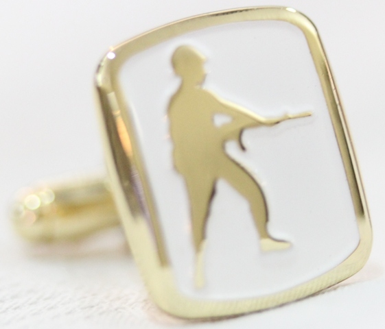 Any Pantone Shade Army Cufflinks