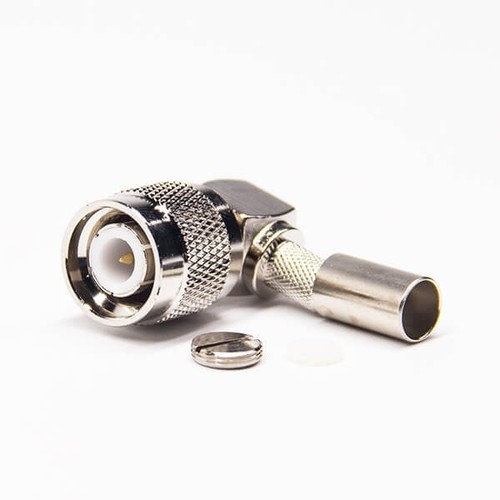 LMR240 के साथ TNC मेल कनेक्टर राइट एंगल क्रिम्प टाइप