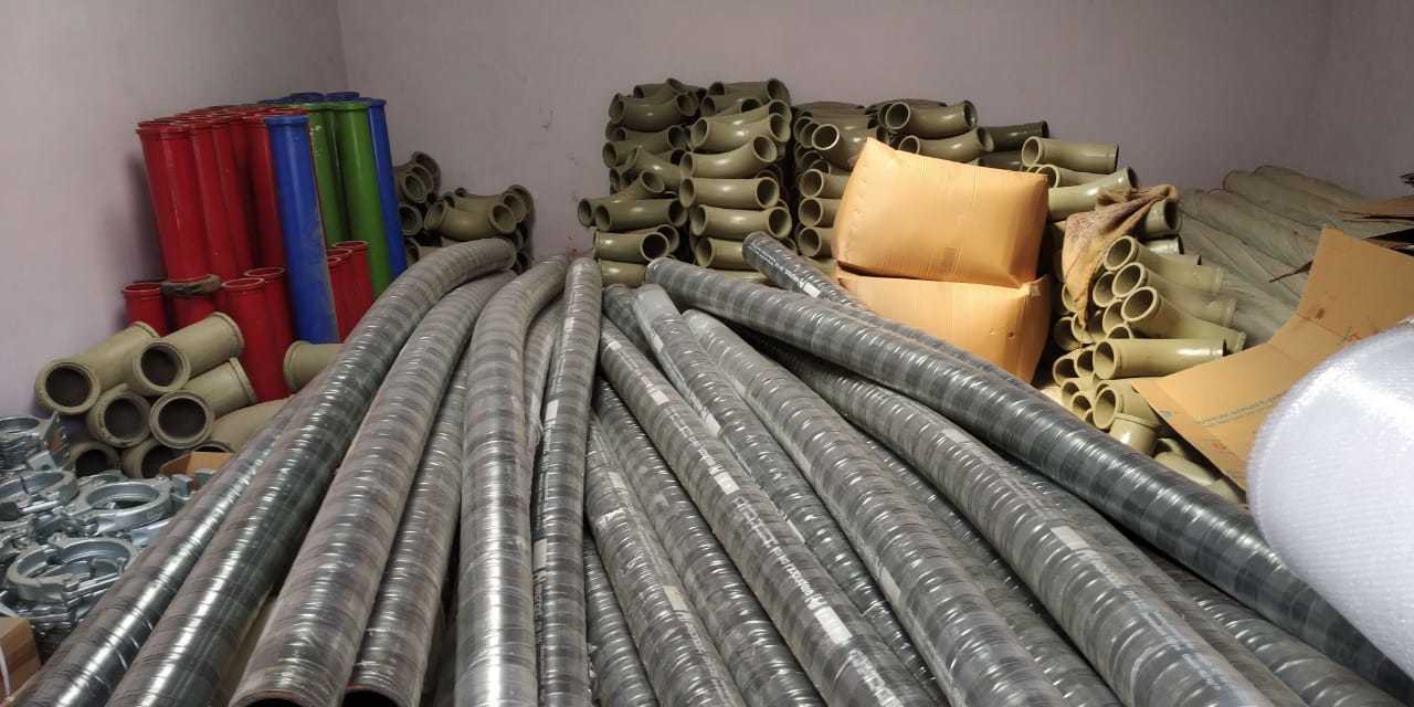 Red Putz Concrete Pump Pipeline