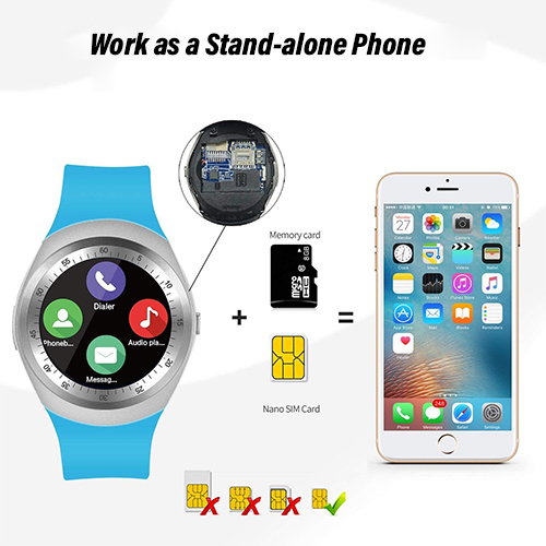 Ptron Hue Bluetooth Smartwatch With Sim Slot, Pedometer & Remote Camera Bluetooth Version: V3.0