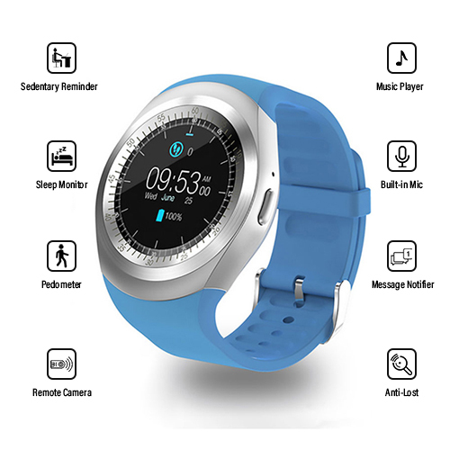 Ptron Hue Bluetooth Smartwatch With Sim Slot, Pedometer & Remote Camera Bluetooth Version: V3.0