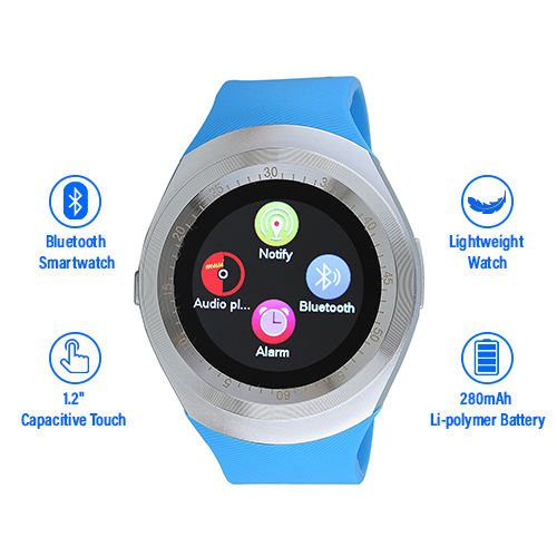 Ptron Hue Bluetooth Smartwatch With Sim Slot, Pedometer & Remote Camera Bluetooth Version: V3.0