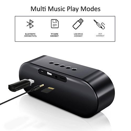 Ptron Fusion 10w Stereo Sound Portable Bluetooth Speaker With Mic Battery Backup: 8-10 Hours