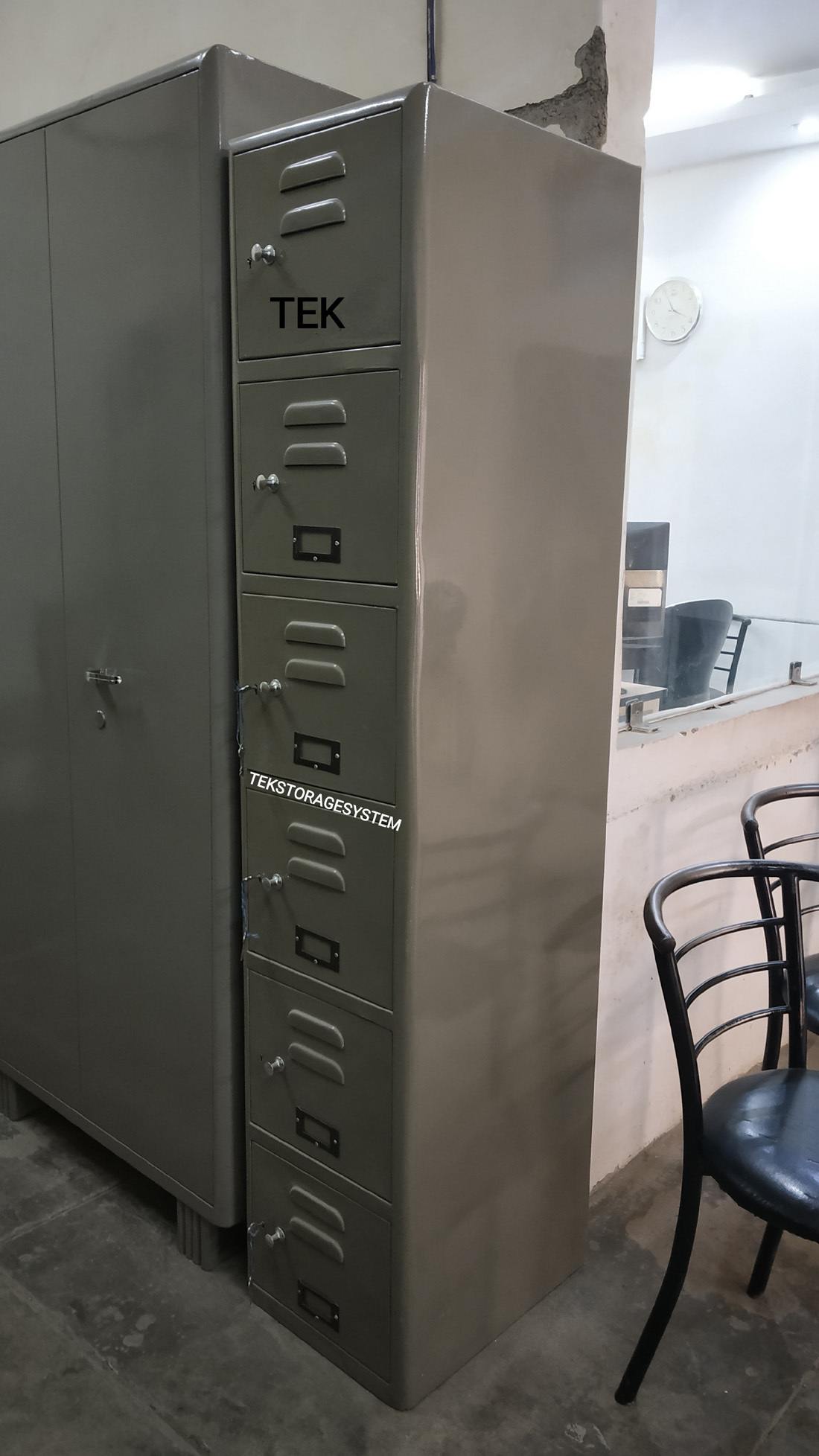 Personal Locker - 1800mm X 450mm X 375mm, Iron Material, Modern Design, 6 Door Lockers, Durable And Easy To Clean, No Assembly Required, Moisture Proof Finish