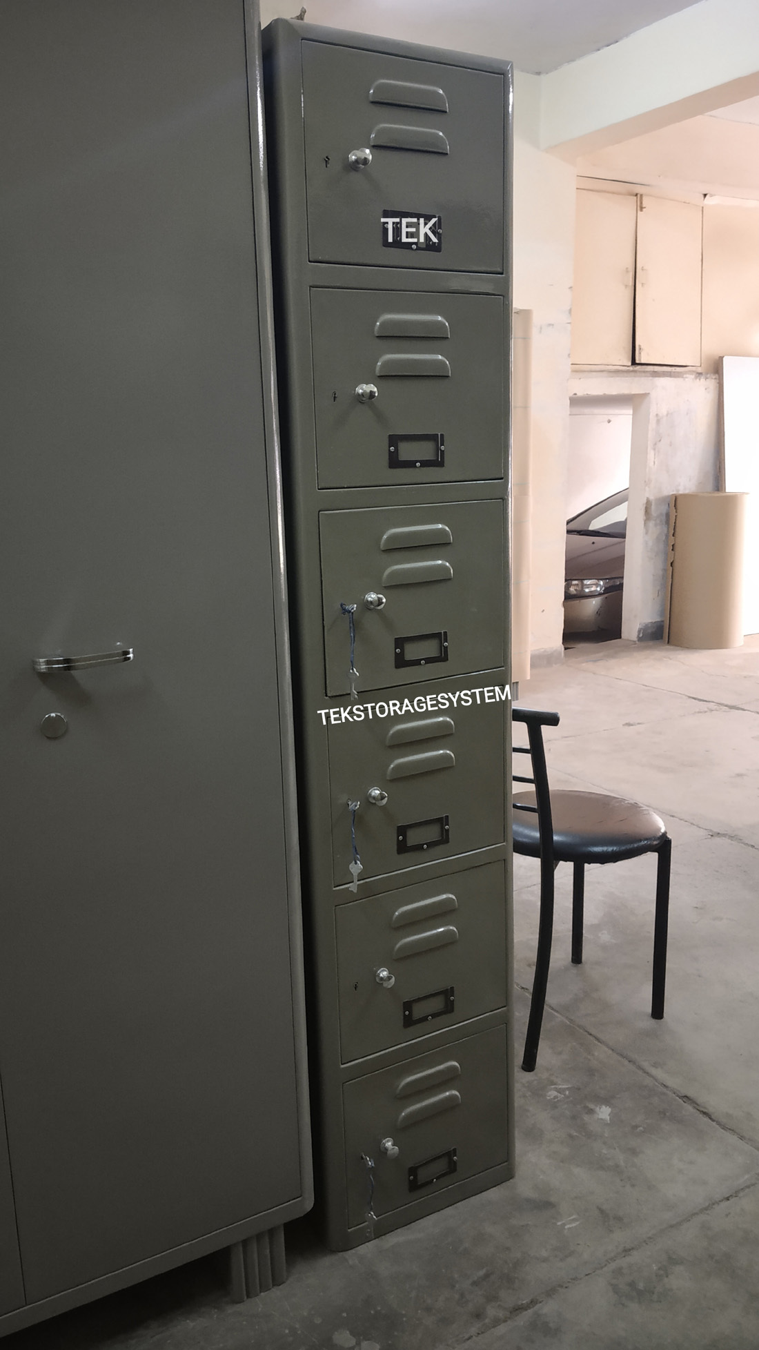 Personal Locker - 1800mm X 450mm X 375mm, Iron Material, Modern Design, 6 Door Lockers, Durable And Easy To Clean, No Assembly Required, Moisture Proof Finish