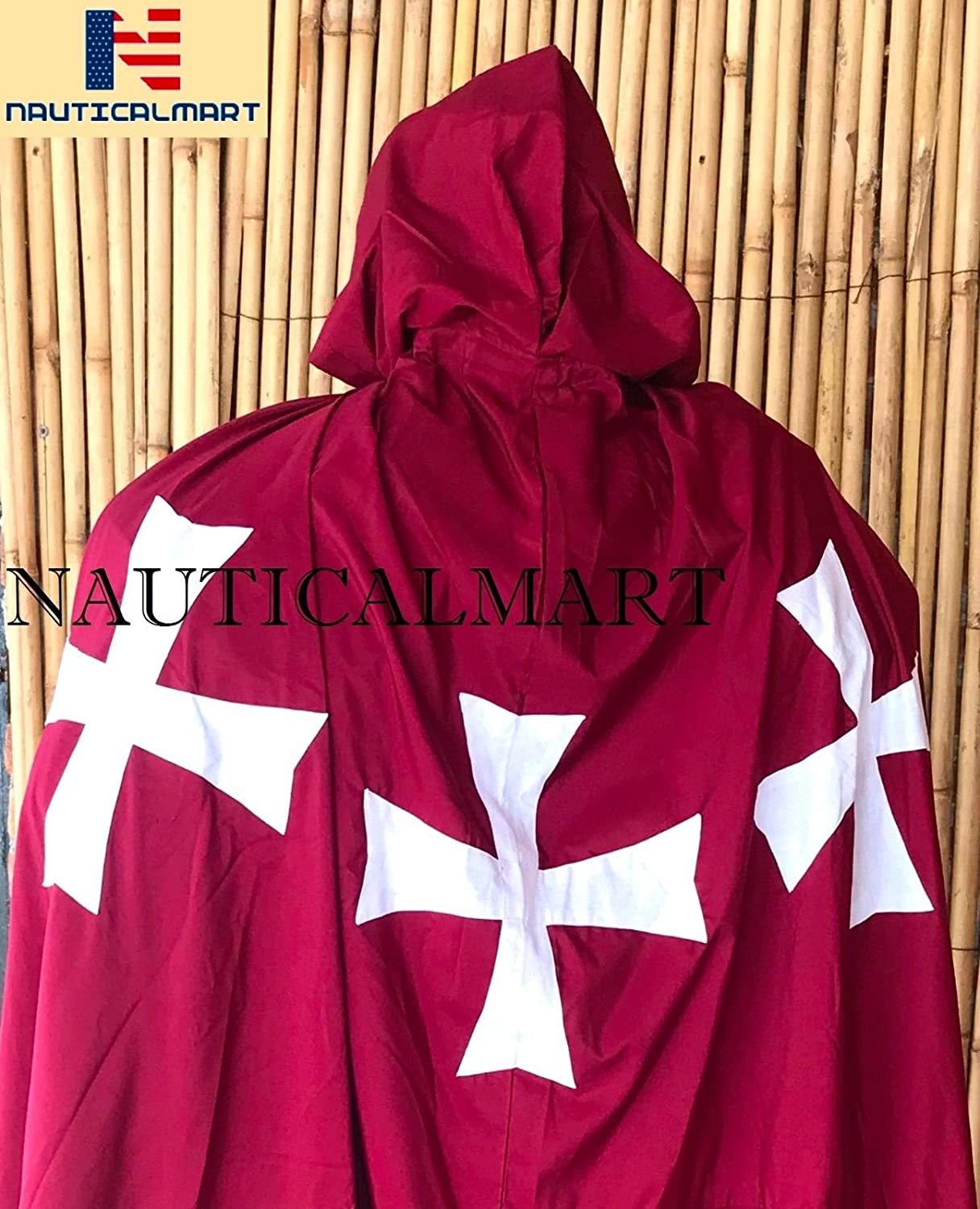 Steel Nauticalmart Templar Knight Suit Of Armor W/tunic Wearable Halloween Costume
