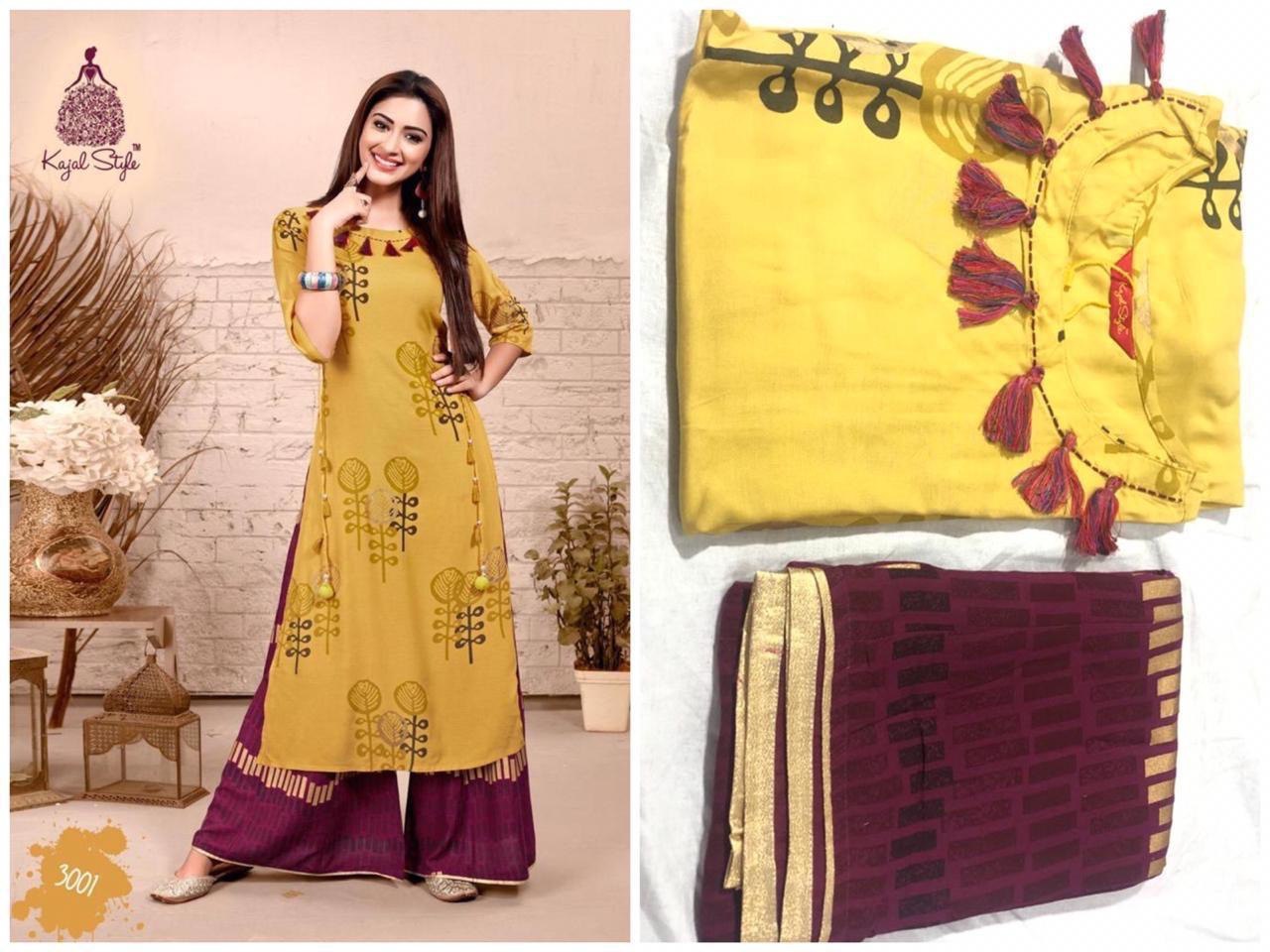 Kurti With Plazzo Bust Size: 40 Centimeter (Cm)