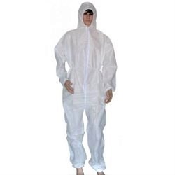 Disposable Coveralls - Non Woven Material 40/60 Gsm | White Color With Hood