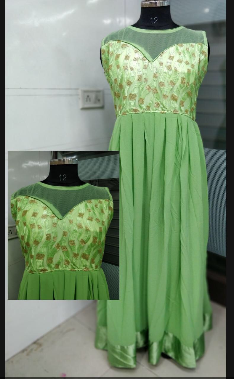 Fancy Georgette Long Kurti Bust Size: 40 Centimeter (Cm)