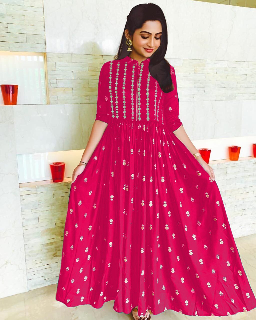 Heavy Rayon Printed Kurti Bust Size: 40 Centimeter (Cm)