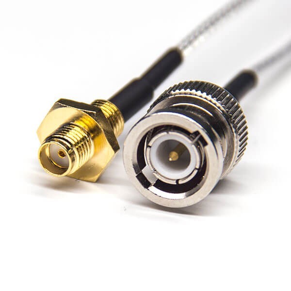 Bnc Cable Connector Male Straight To Sma Straight Female Rear Panel Mount Coaxial Cable With Rg316