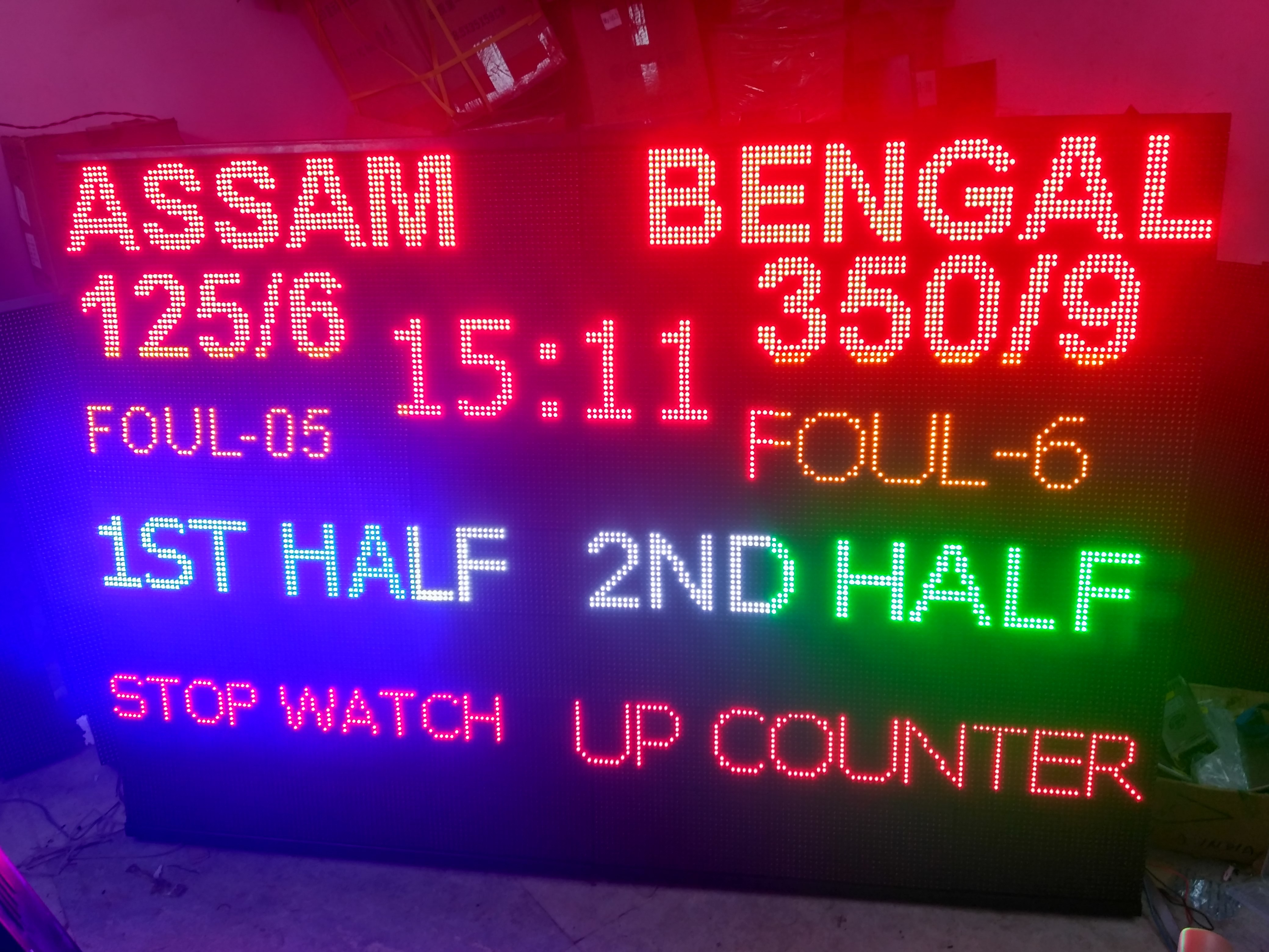 Led Score Board Brightness: 5500 Cd/m