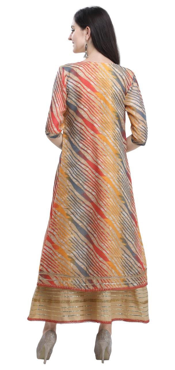 Fancy Jacket Type Long Kurti Bust Size: 40 Centimeter (Cm)