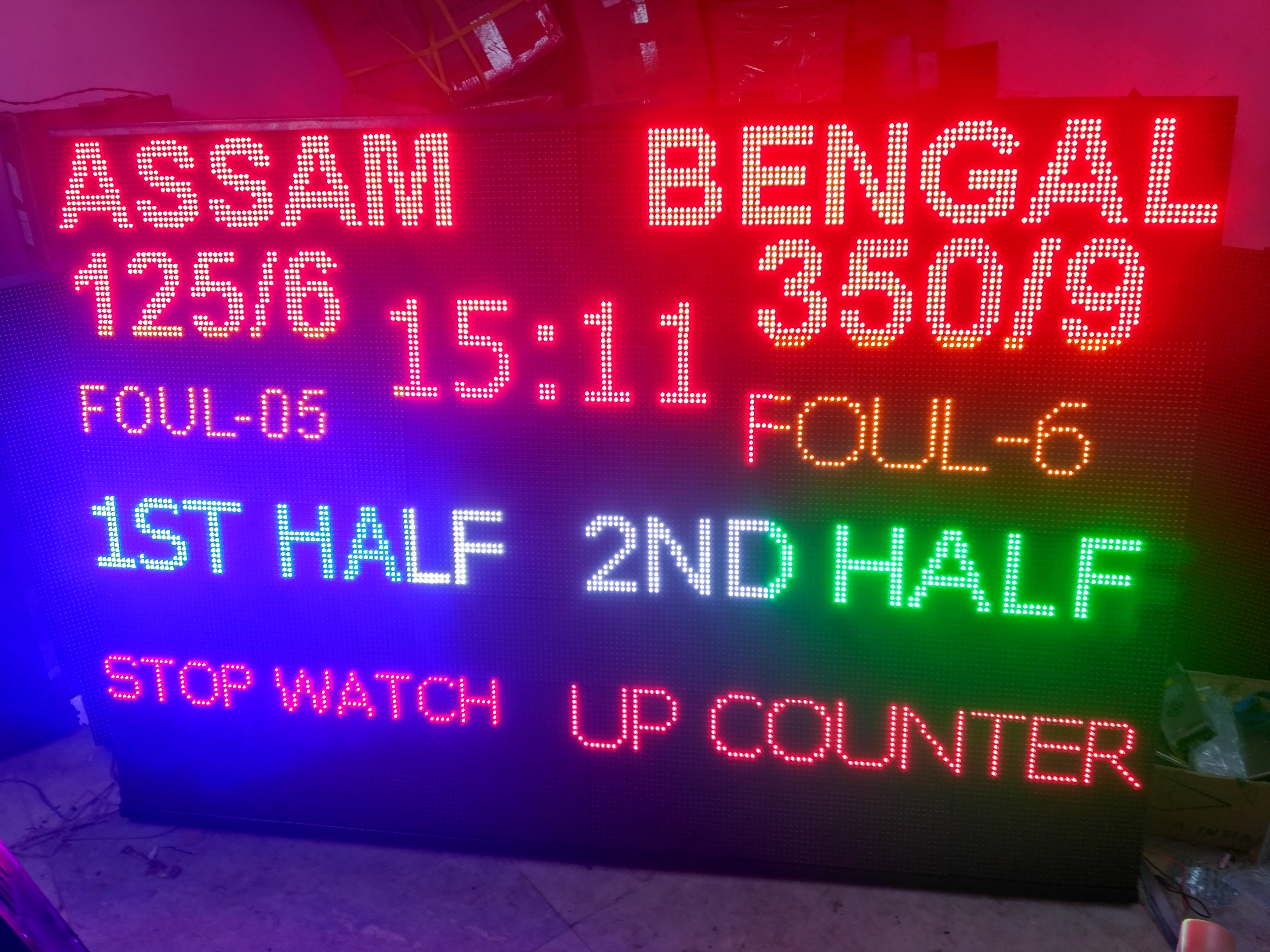 Multi Line Display Board - Ip67 Rated, Waterproof Mild Steel | Customizable Size, 10mm Pixel Pitch, High Brightness 6500 Cd/m², Easy To Use