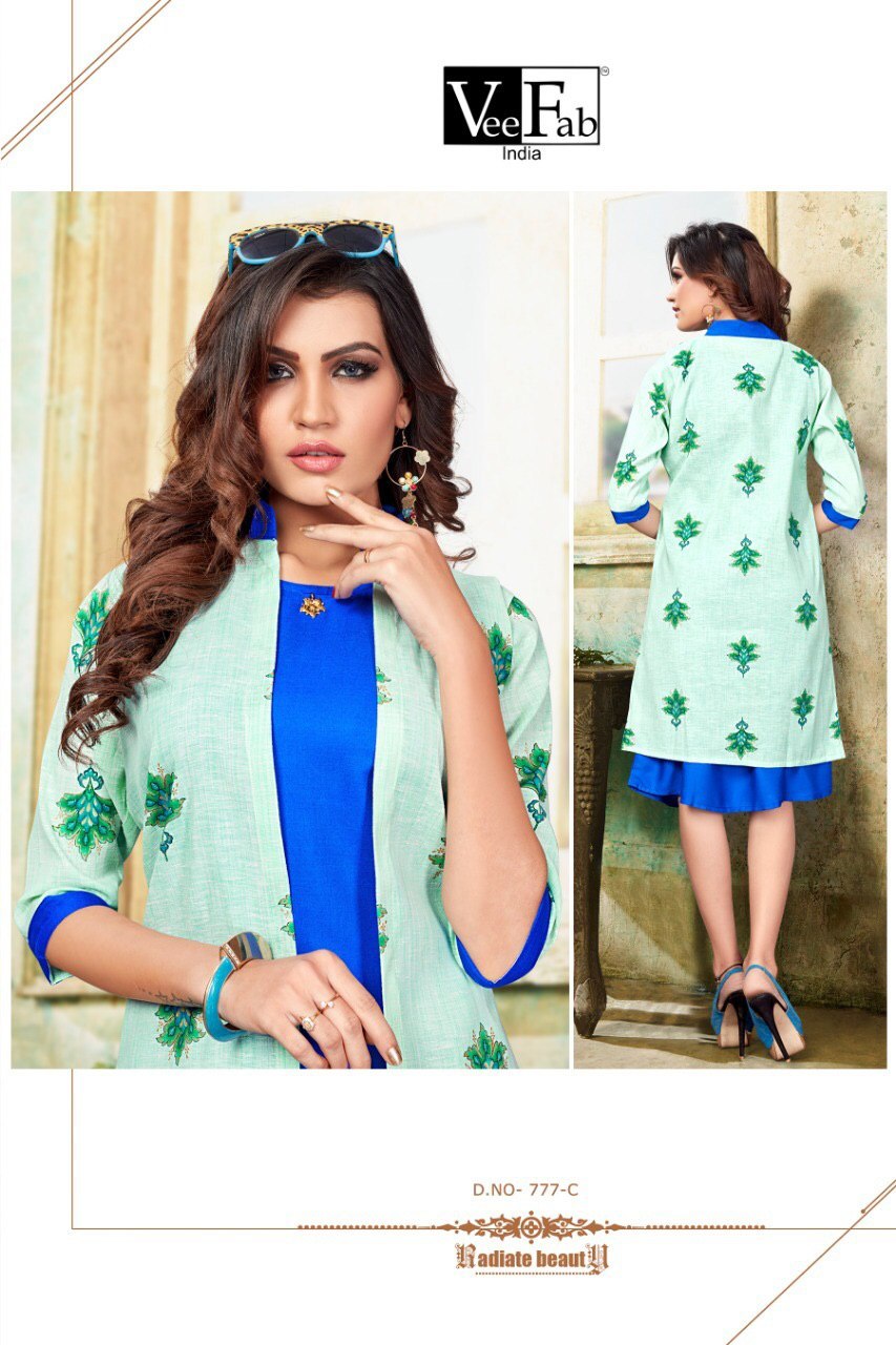 Fancy Shrug Type Kurti Bust Size: 40 Centimeter (Cm)
