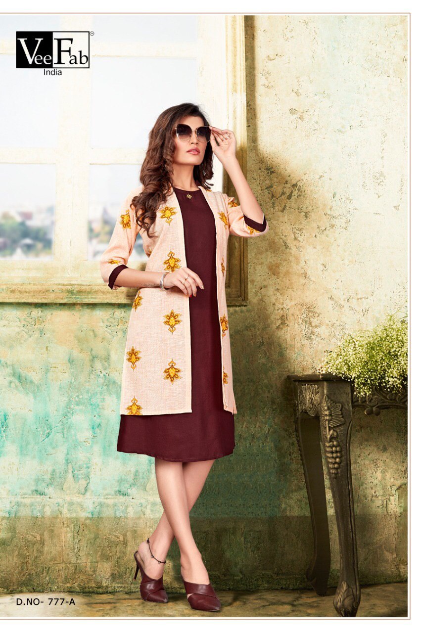 Fancy Shrug Type Kurti Bust Size: 40 Centimeter (Cm)