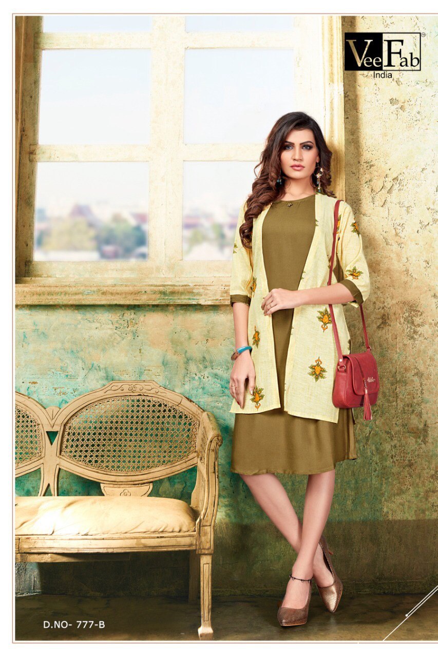 Fancy Shrug Type Kurti Bust Size: 40 Centimeter (Cm)