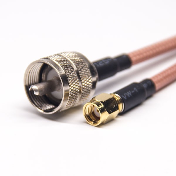 Uhf Coaxial Cable Connectors Male Straight Solder Cup To Rp Sma Male Straight Rg142 Cable