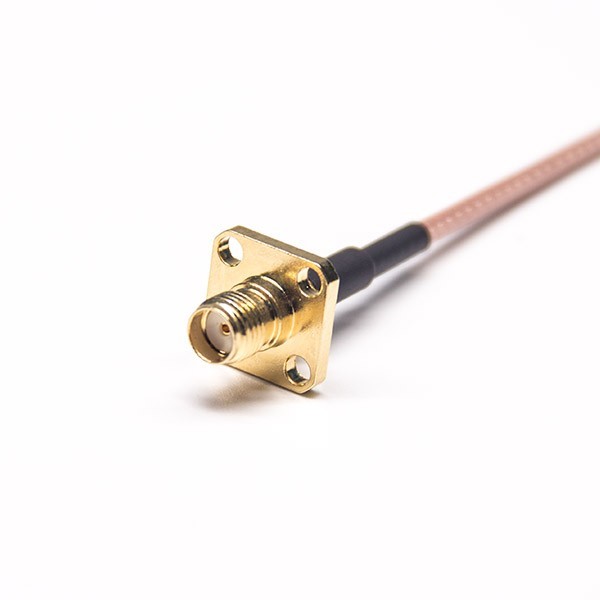 Sma To Mmcx 4 Holes Flange To Male Angled With Rg316