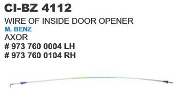 Wire of Inside Door Opener M Benz Axor - Durable Steel | 4-Wheeler Vehicle Type, Warranty Included