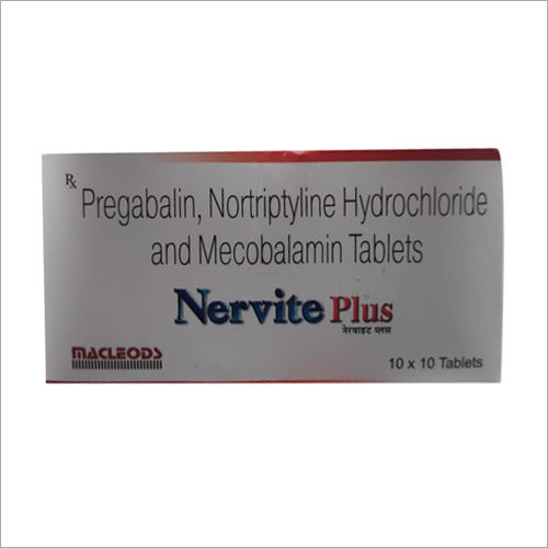 प्रीगैबलिन नॉर्ट्रिप्टिलाइन हाइड्रोक्लोराइड और मेकोबालामिन टैबलेट
