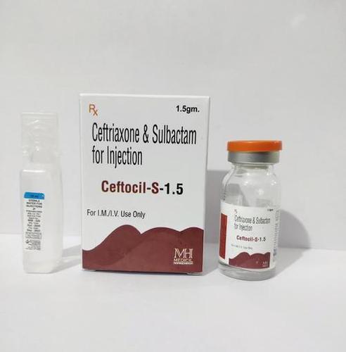Ceftriaxone+sulbactum 1.5 Inj (सेफ्टोसिल-एस 1.5 ग्राम)