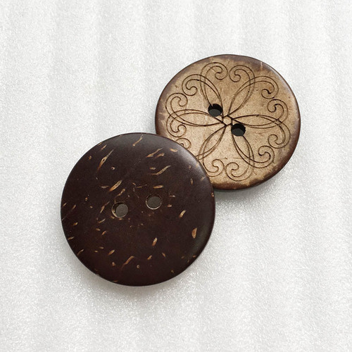 Round Natural Button Eco-Friendly Coconut Button Hd00C1