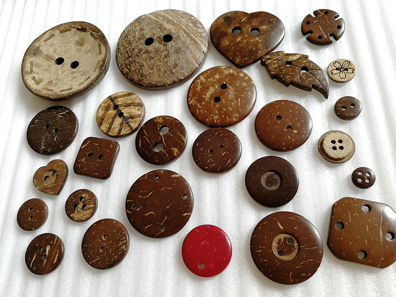 Round Natural Button Eco-friendly Coconut Button Hd00c1