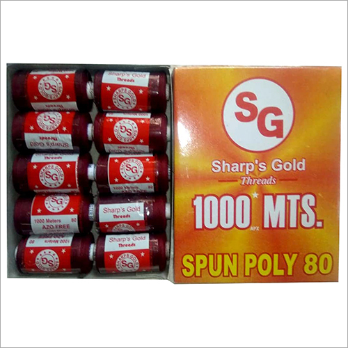 Spun Polyester Thread - 1000 Meter Length, Eco-friendly, High Tenacity, Quick Dry, Available In Over 500 Colors