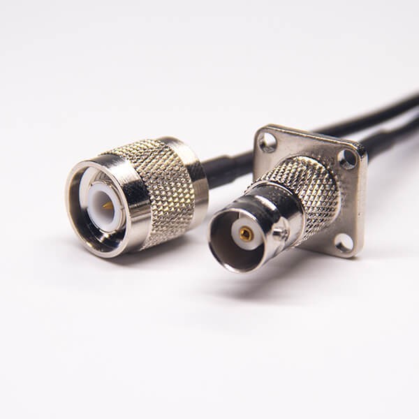 Tnc Straight Plug To Bnc Female Flange Mount Rf Coaxial Cable