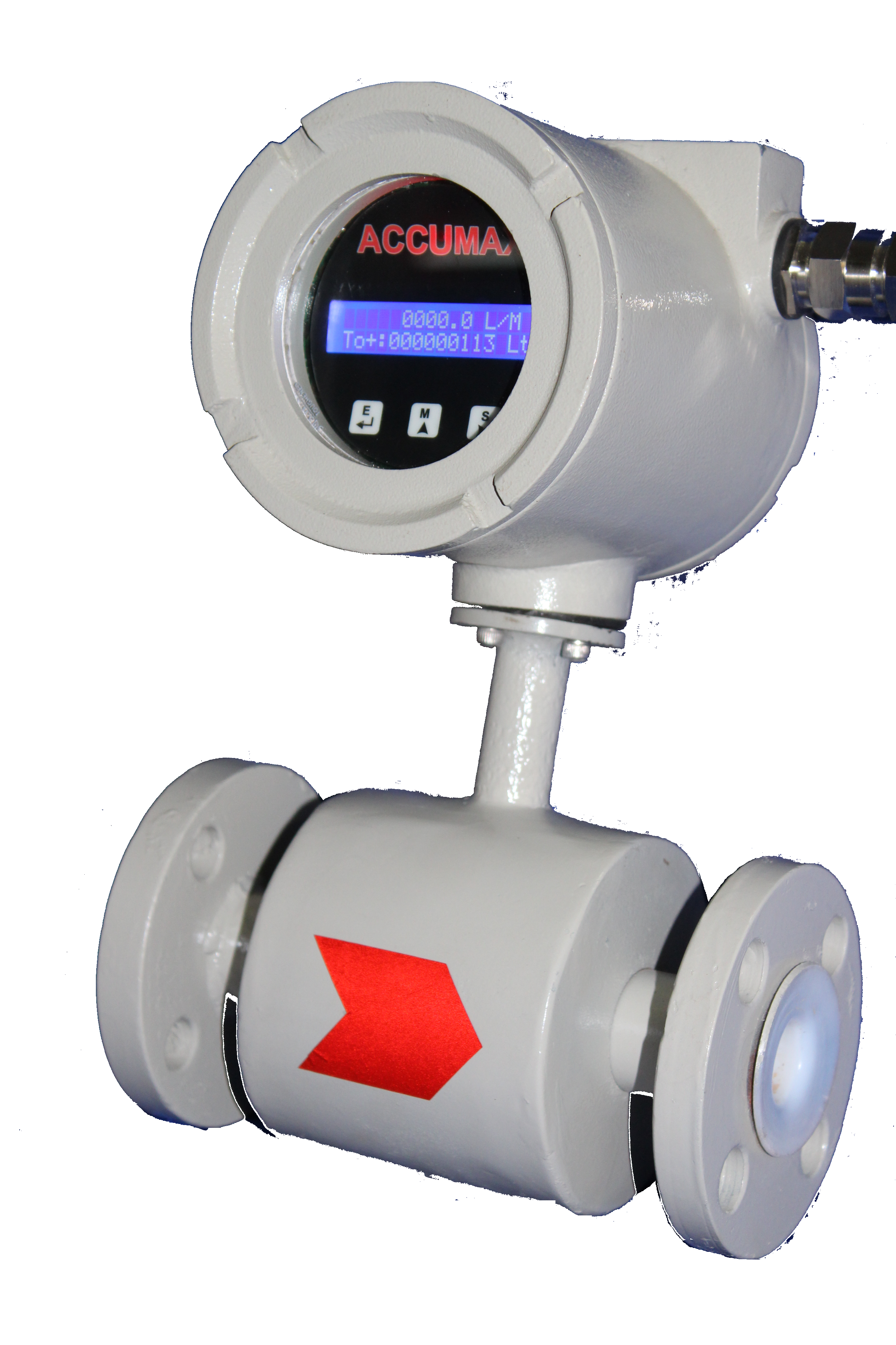 Electromagnetic Flow Meter - Stainless Steel | 10 Kg Weight, Digital Display, 0.5% Accuracy, Ip67 Rated, Maintenance-free Design, 20 Bar Gas Pressure, Conductive Liquid Compatible