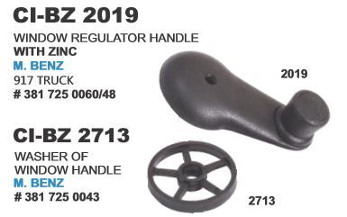 Window Regulator Handle M Benz - Local Part No: 1143 | Vehicle Type: 4 Wheeler, Warranty Included