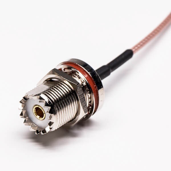 Coaxial Cable Types Uhf Bulkhead Female To Straight Mcx Male Cable Assembly Crimp