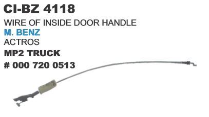 Wire of Inside Door Handle - Automotive Grade Materials | 4-Wheeler Compatibility, Warranty Included