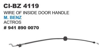 Wire of Inside Door Handle M Benz Actros - Durable Material | 4 Wheeler Vehicle Type, Warranty Included