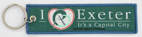 Fabric Tag - Cotton Woven 127 X 33 Mm, Multi-color Threading, Custom Design With Punched Eyelet, Suitable For All Bag Types